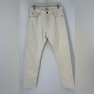 Todd Snyder 5 Pocket Corduroy Pants Slim Fit Off White 31/32